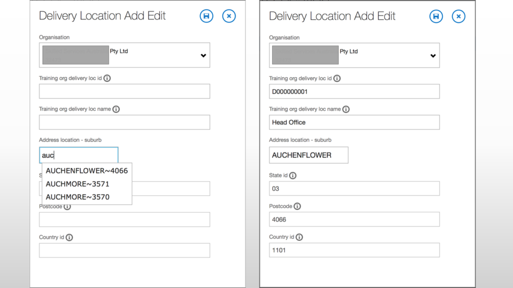 TrainingOrgDeliveryLocation